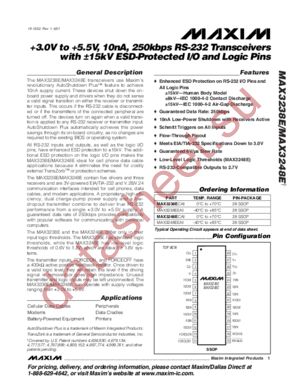 MAX3238ECAI datasheet  