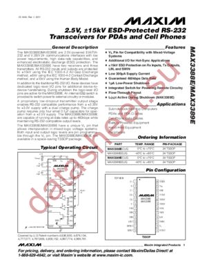 MAX3388ECUG datasheet  