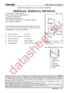 4N37SHORT datasheet  