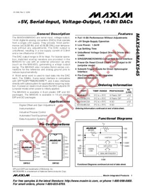 MAX544ACSA datasheet  