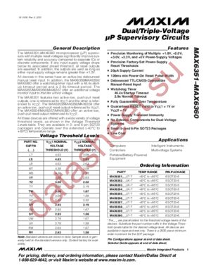 MAX6353 datasheet  