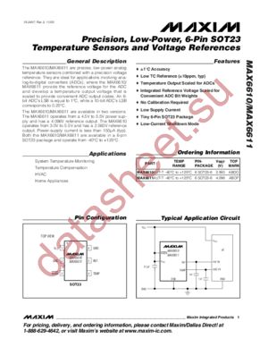 MAX6611 datasheet  