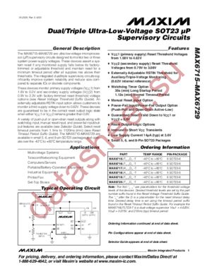 MAX6715 datasheet  