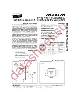 MAX776ESA datasheet  