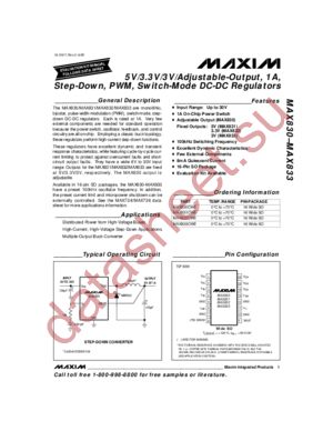 MAX830 datasheet  