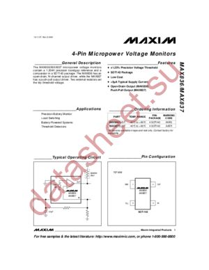 MAX836 datasheet  