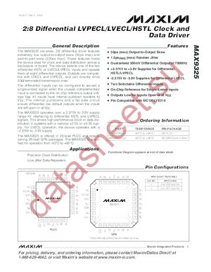 MAX9325 datasheet  