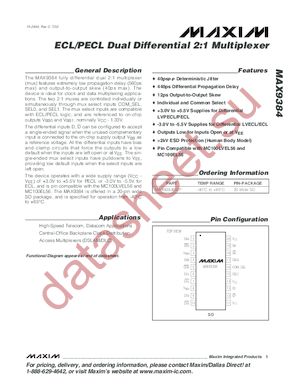 MAX9384 datasheet  