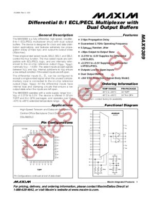 MAX9389 datasheet  