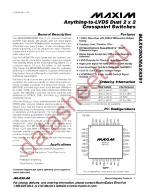 MAX9391 datasheet  