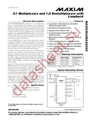 MAX9394EHJ datasheet  