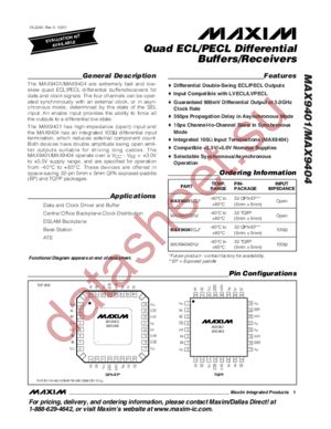 MAX9401 datasheet  