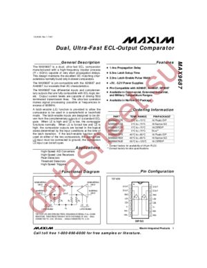 MAX9687CSE datasheet  