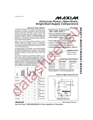 MAX971CPA datasheet  