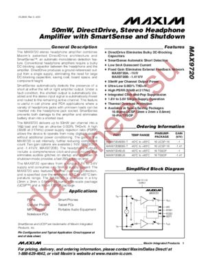 MAX9720A datasheet  