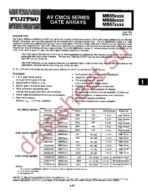 MB651XXX datasheet  