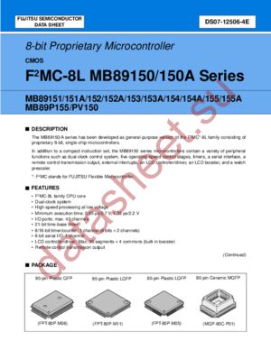 MB89PV150CF-105 datasheet  