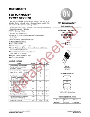 MBR6045PT-D datasheet  