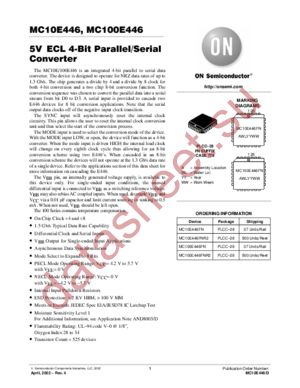 MC10E446-D datasheet  