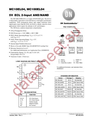 MC10EL04-D datasheet  