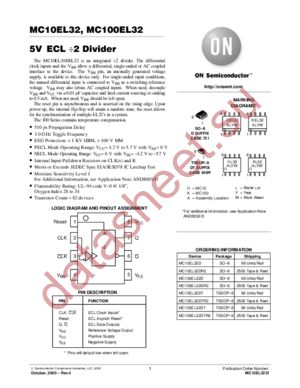 MC10EL32-D datasheet  