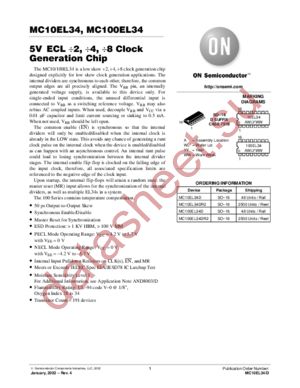 MC10EL34-D datasheet  