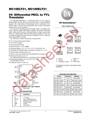 MC10ELT21-D datasheet  