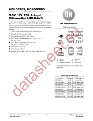 MC10EP05-D datasheet  