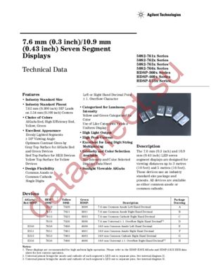 HDSP-3601 datasheet  