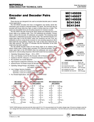 MC145028P datasheet  