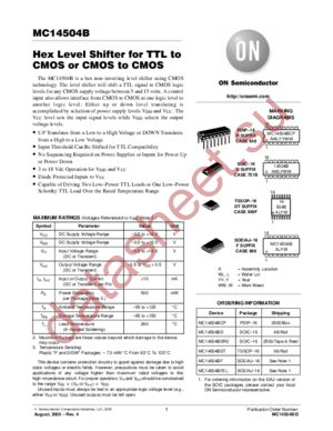 MC14504B-D datasheet  