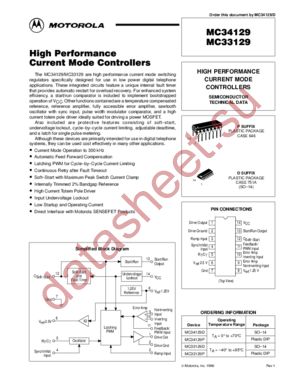 MC33129 datasheet  