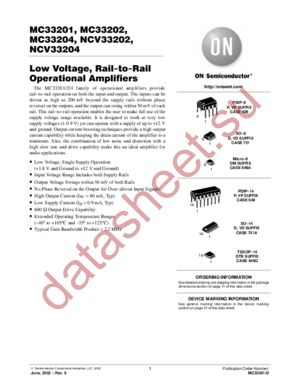 MC33201-D datasheet  