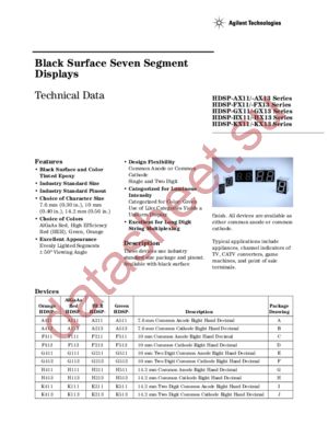 HDSP-K513-00200 datasheet  