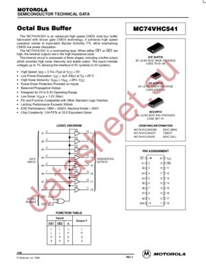 MC74VHC541M datasheet  