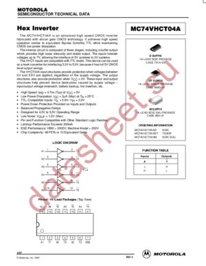 MC74VHCT04AM datasheet  