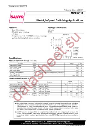 MCH6611 datasheet  