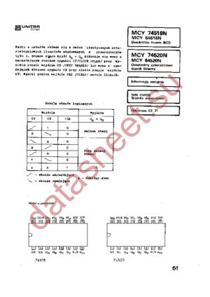 MCY74520 datasheet  
