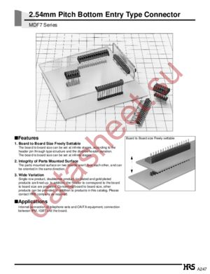 MDF7P-9P-2.54DSA datasheet  