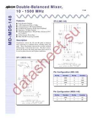 MDS-148 datasheet  