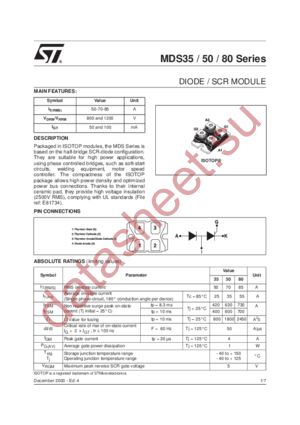MDS80-800 datasheet  