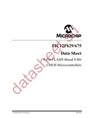 PIC12F675IMF datasheet  