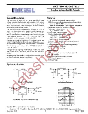 MIC37300-1.8BR datasheet  