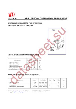 MJ11020 datasheet  