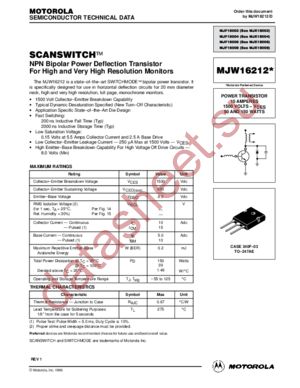 MJW16212 datasheet  