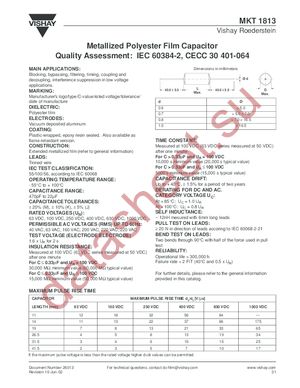 MKT 1813 datasheet  