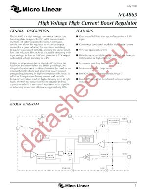 ML4865 datasheet  