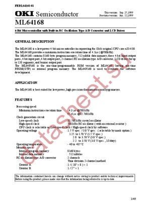 ML64168 datasheet  