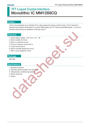 MM1288CQ datasheet  