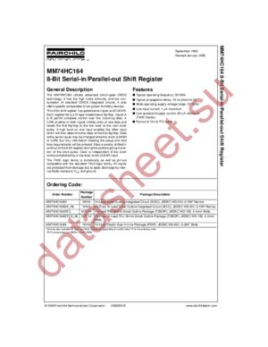 MM74HC164MTCX_NL datasheet  